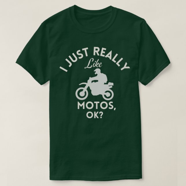 T-shirt J'Aime Vraiment Motos Ok (Design devant)