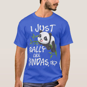 T-shirt J'Aime Vraiment Pandas Cute Kawaii Panda Lover