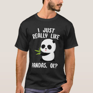T-shirt J'Aime Vraiment Pandas Ok Panda