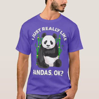 T-shirt J'Aime Vraiment Pandas Ok Panda Kids Men W