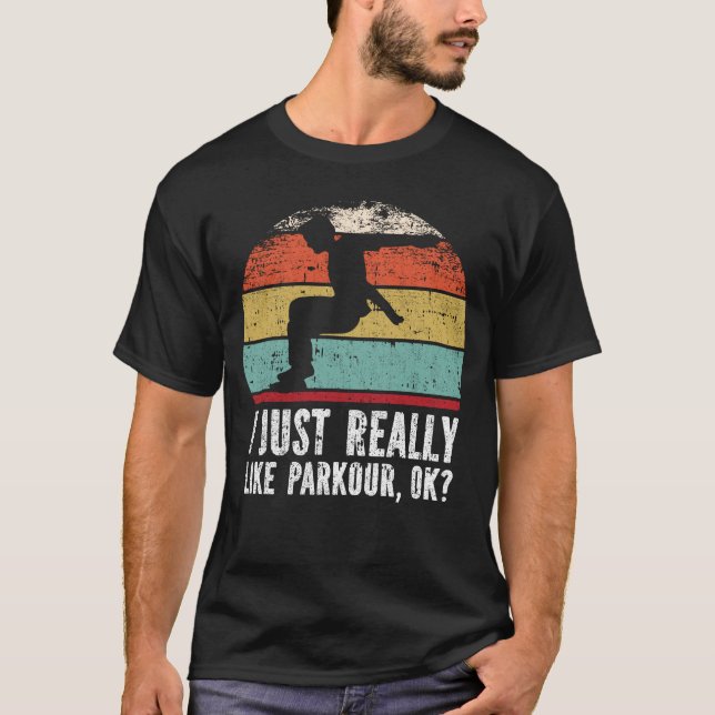 T-shirt J'Aime Vraiment Parkour, D'Accord ? (Devant)