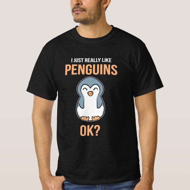 T-shirt J'Aime Vraiment Penguin (Devant)