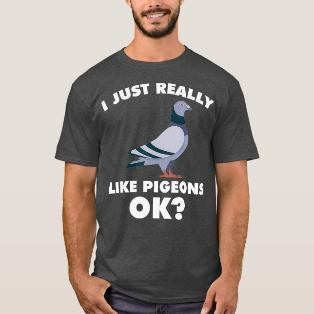 T-shirt J'Aime Vraiment Pigeon Breeder Pigeon Racing (Devant)