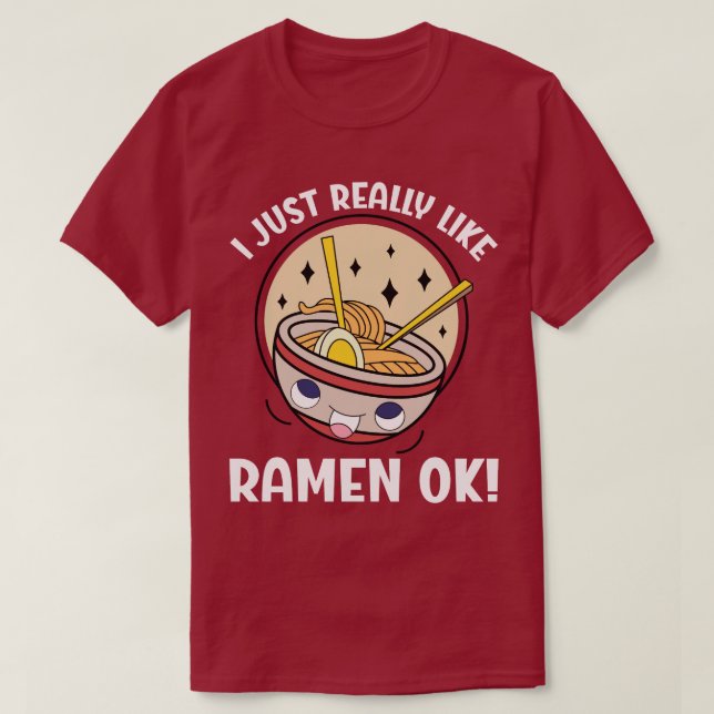 T-shirt J'Aime Vraiment Ramen Ok ? (Design devant)