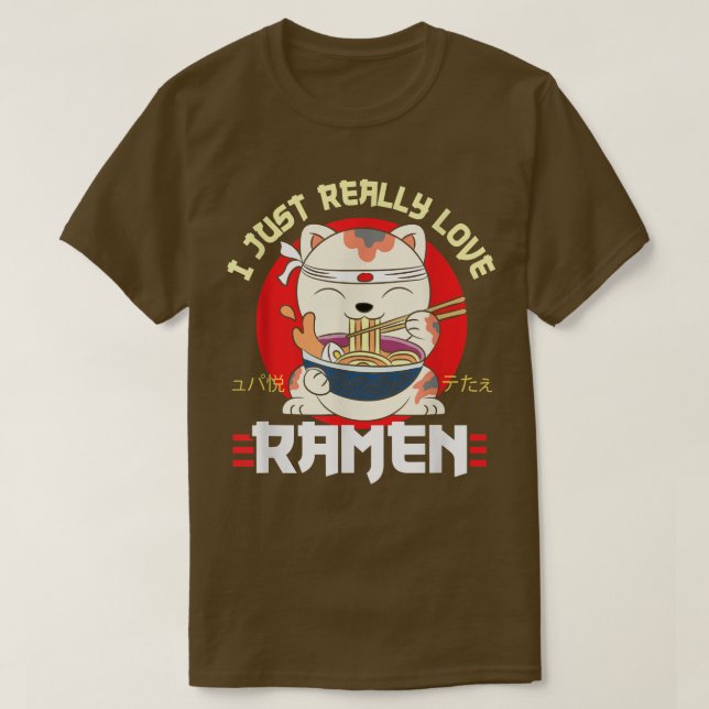 T-shirt J'Aime Vraiment Ramen Ramen Fan (Design devant)