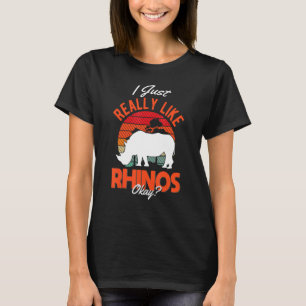 T-shirt J'aime vraiment Rhinos