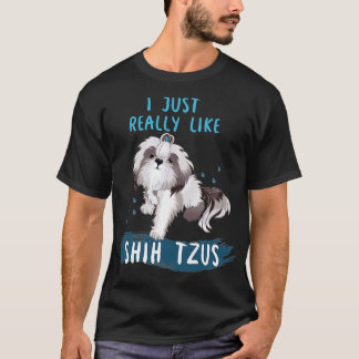 T-shirt J'Aime Vraiment Shih Tzus