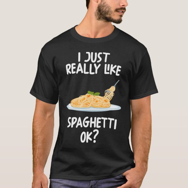 T-shirt J'Aime Vraiment Spaghetti Ok (Devant)