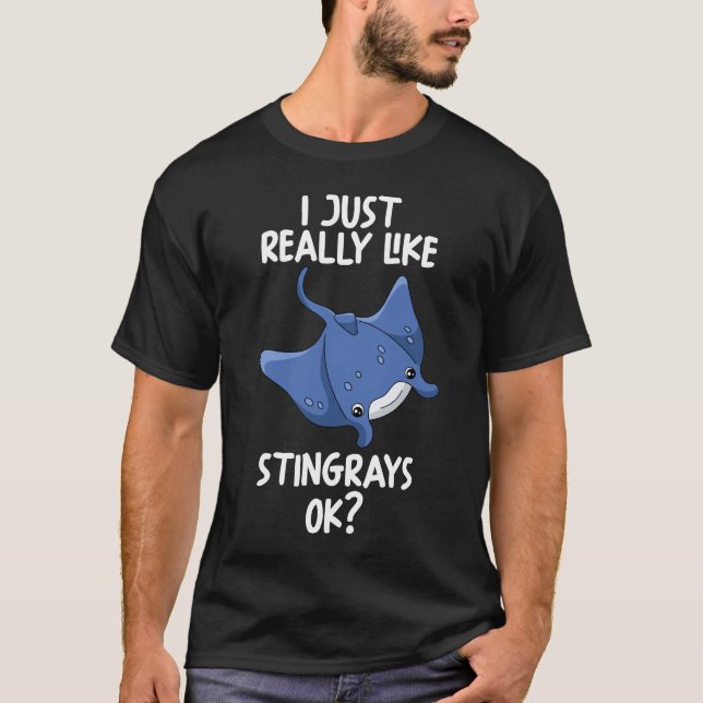 T-shirt J'Aime Vraiment Stingray Ok (Devant)