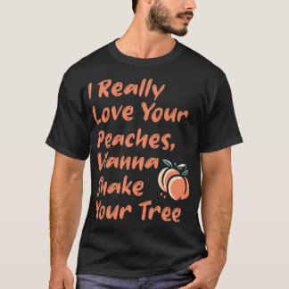 T-shirt J'Aime Vraiment Vos Pêches Vous Voulez Secouer Vot