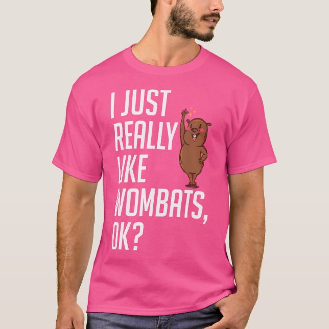 T-shirt J'Aime Vraiment Wombats Aime Wombat (Devant)