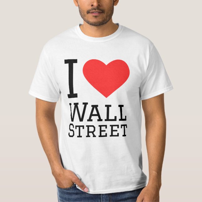 T-shirt J'aime Wall Street (Devant)