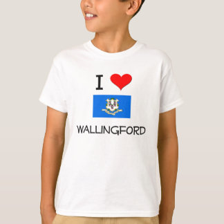 T-shirt J'aime Wallingford le Connecticut