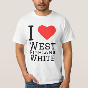 T-shirt J'aime West Highland white