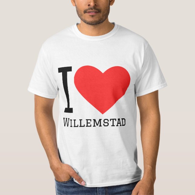 T-shirt J'aime Willemstad (Devant)