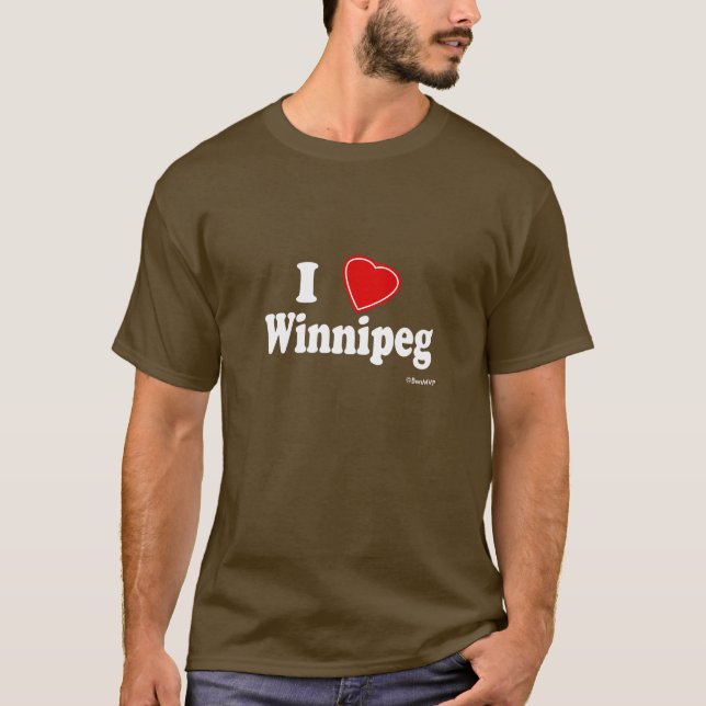 T-shirt J'aime Winnipeg (Devant)