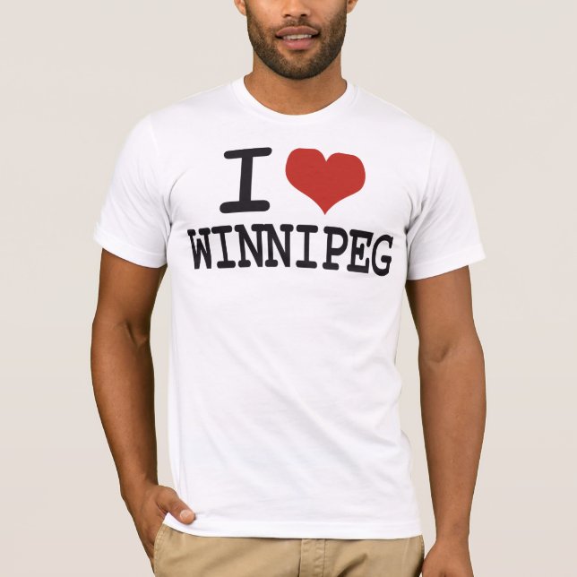 T-shirt J'aime Winnipeg (Devant)