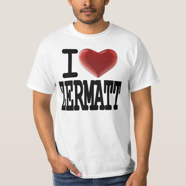 T-shirt J'aime ZERMATT (Devant)