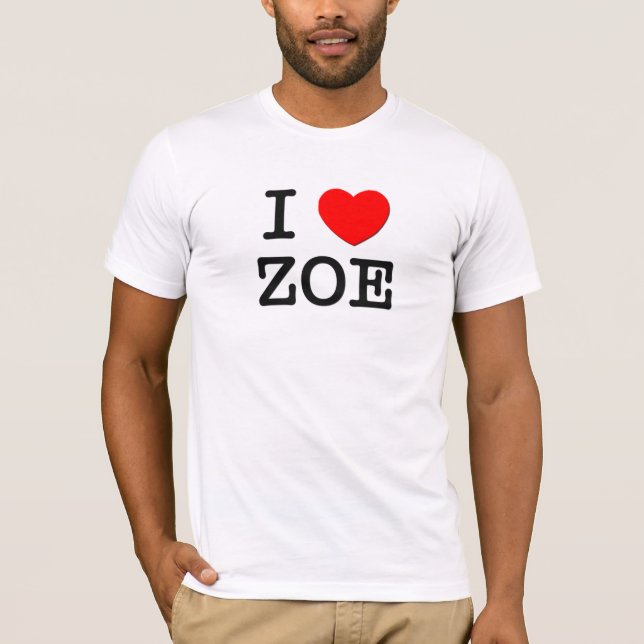 T-shirt J'aime Zoe (Devant)