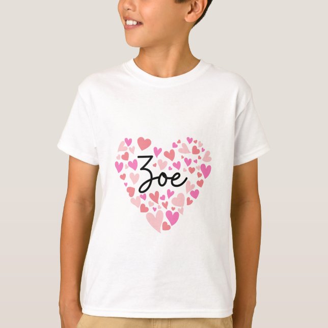 T-shirt J'aime Zoe (Devant)