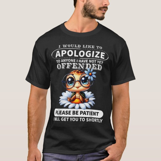 T-shirt J'Aimerais Alogiiser Toute Personne Que Je N'Ai Pa (Devant)