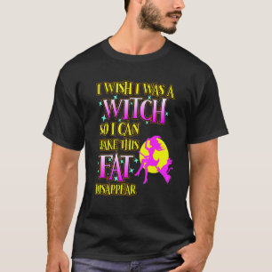 T-shirt J'Aimerais Être Une Sorcière Halloween Citrouille