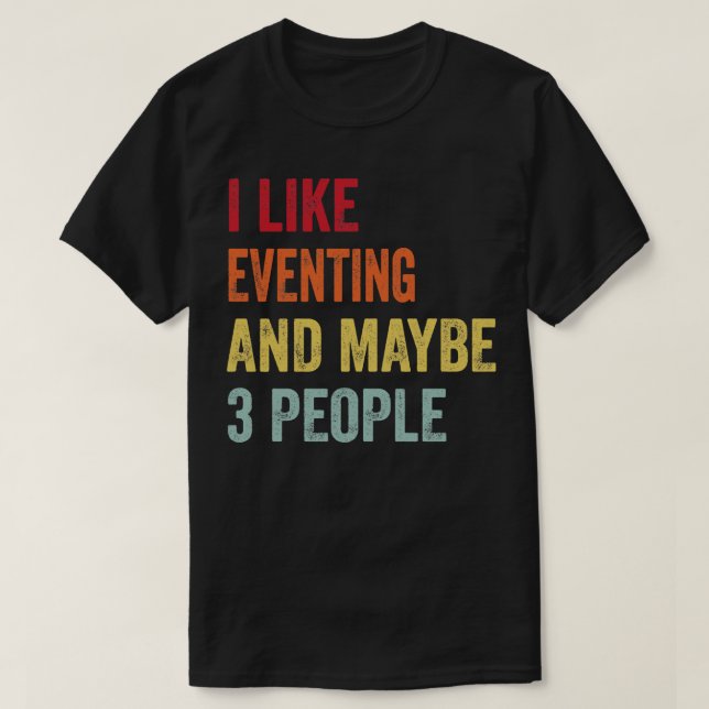 T-shirt J'Aimerais Éviter Peut-Être 3 Personnes (Design devant)