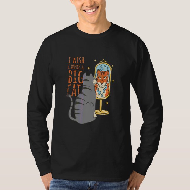 T-shirt J'Aimerais Grand Chat Cool Retro Fun Weird Bizarre (Devant)