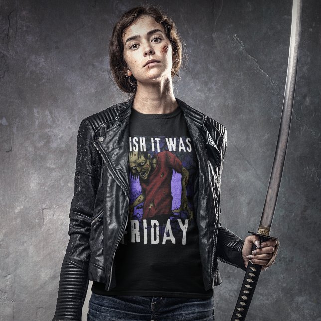 T-shirt J'aimerais que ce soit vendredi à l'halloween (Créateur téléchargé)