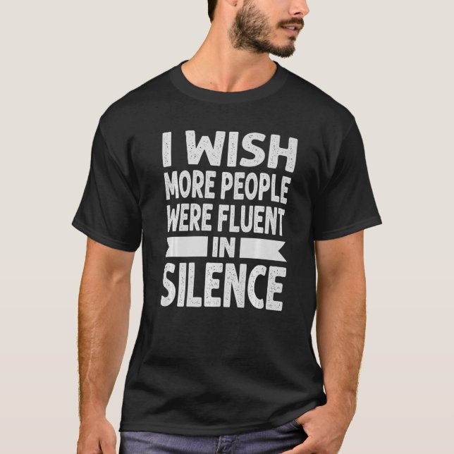 T-shirt J'Aimerais Que Plus De Gens Soient Fluent Dans Le  (Devant)