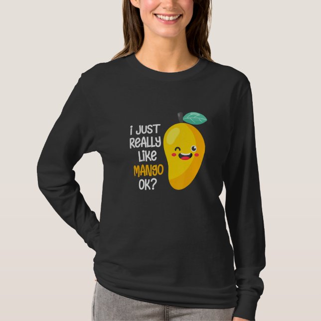 T-shirt J'Aimerais Vraiment Mango Ok Fruit Summer Mango (Devant)