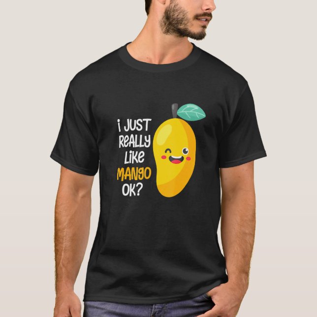 T-shirt J'Aimerais Vraiment Mango Ok Fruit Summer Mango (Devant)