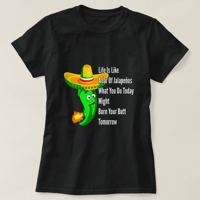 T-shirt Jalapeños Peppers Amateurs Jar De Jalapenos Funny  (Design devant)