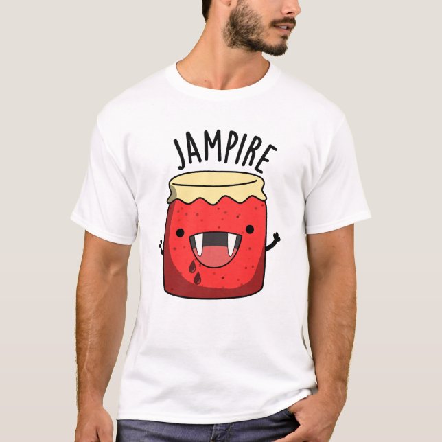 T-shirt Jam-arbitre Funny Vampire Jam Pun (Devant)