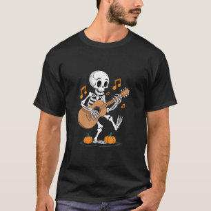 T-shirt Jam de guitare squelette - Halloween Music Fun