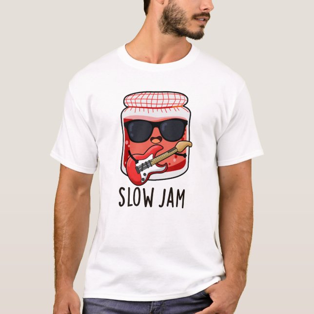 T-shirt Jam lent amusant jeu de nourriture (Devant)