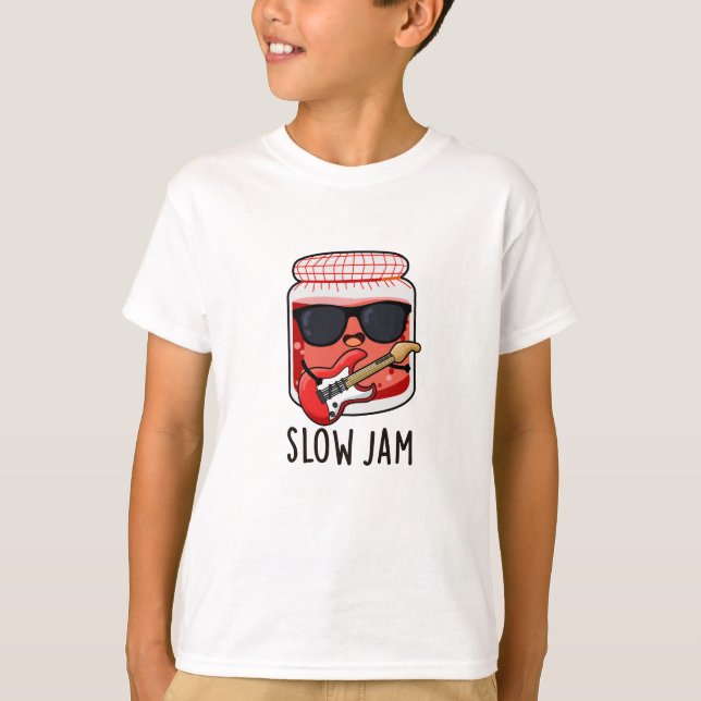 T-shirt Jam lent amusant jeu de nourriture (Devant)