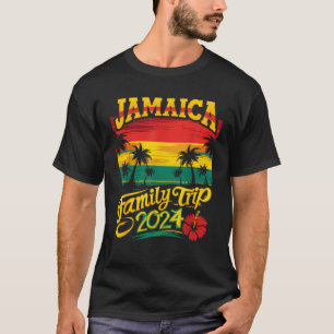 T-shirt Jamaica Family Trip 2024 Jamaican Caribbean Beach