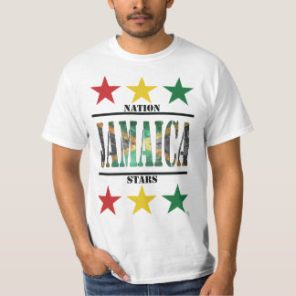 T-shirt Jamaica Flag Nation Stars RYG Edition