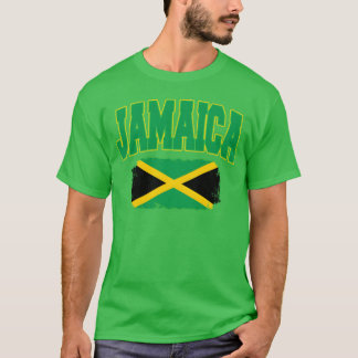 T-shirt Jamaica Flag National Country Caribbean Vacation f