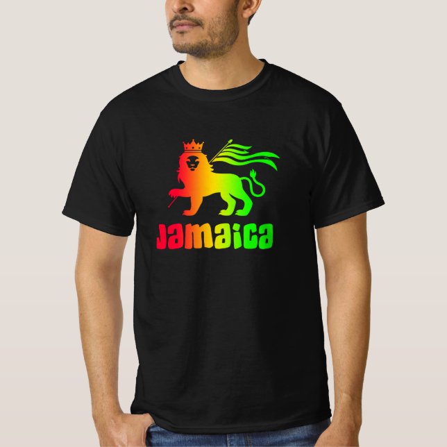 T-Shirt Jamaica Rasta Lion (Devant)