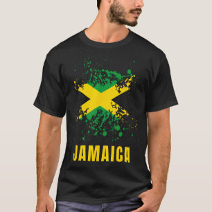 T-shirt Jamaica Retro Vintage Watercolors Sport Jamaican F