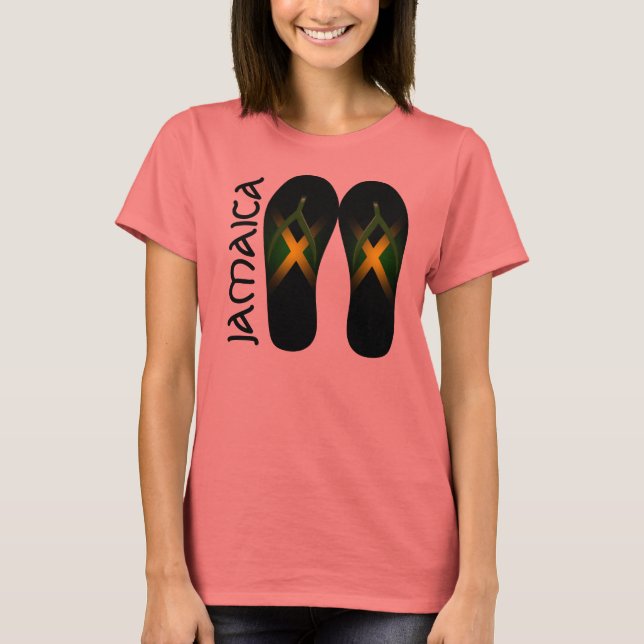 T-shirt Jamaica Ringer pour dames (Devant)