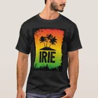 Jamaïcain IRIE Palmiers tropicaux Couleurs Rasta