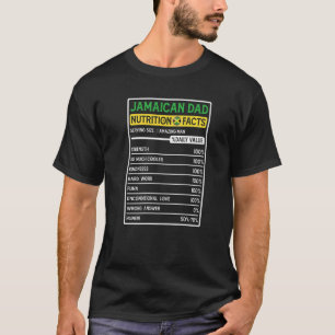 T-shirt Jamaïcain papa héros Fête des pères des faits nutr