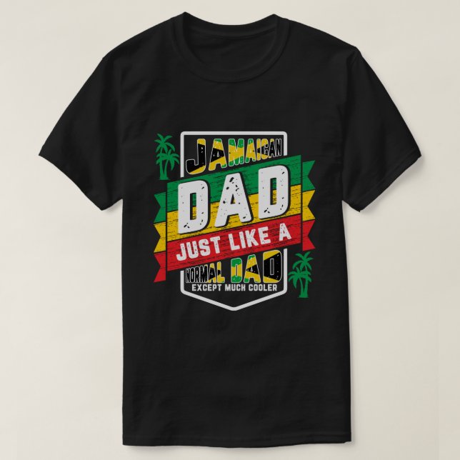 T-shirt Jamaïcain papa, le Père Day Cadeau (Design devant)