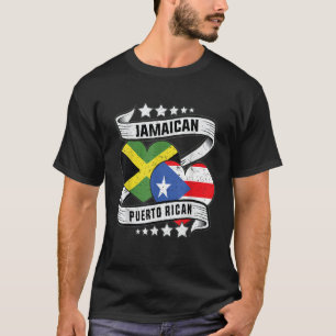 T-shirt Jamaïcain puerto rican moitié Porto-ricain moitié