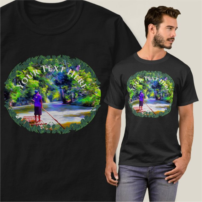 T-shirt Jamaïcain River Raft Ride J001 (Créateur téléchargé)
