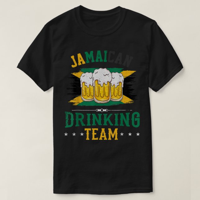 T-shirt Jamaïcaine Drating Team Jamaïque Drapeau cadeau po (Design devant)