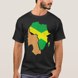 T-shirt Jamaïcaine Fier Jamaïque Femmes Vintage Jamaïque